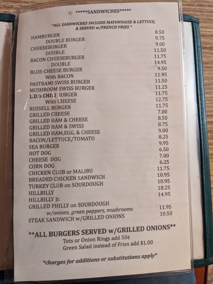 Menu L.d.’S Cafe-8