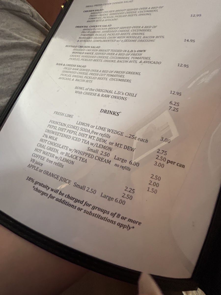 Menu L.d.’S Cafe-9