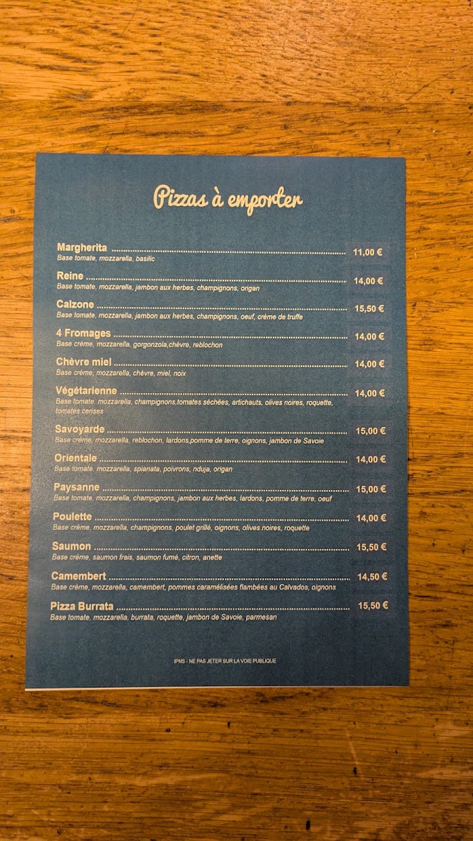 Menu Le 11-2