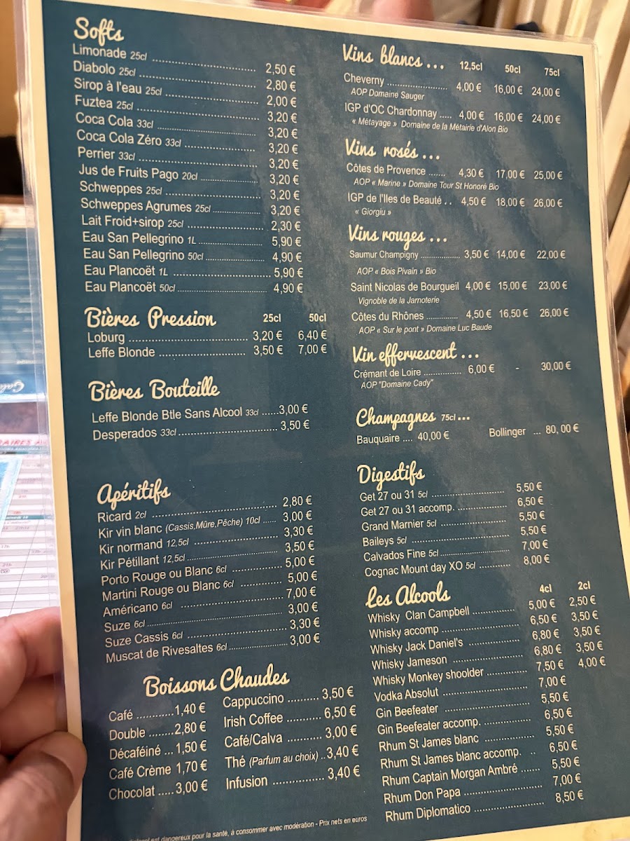 Menu Le 11-4