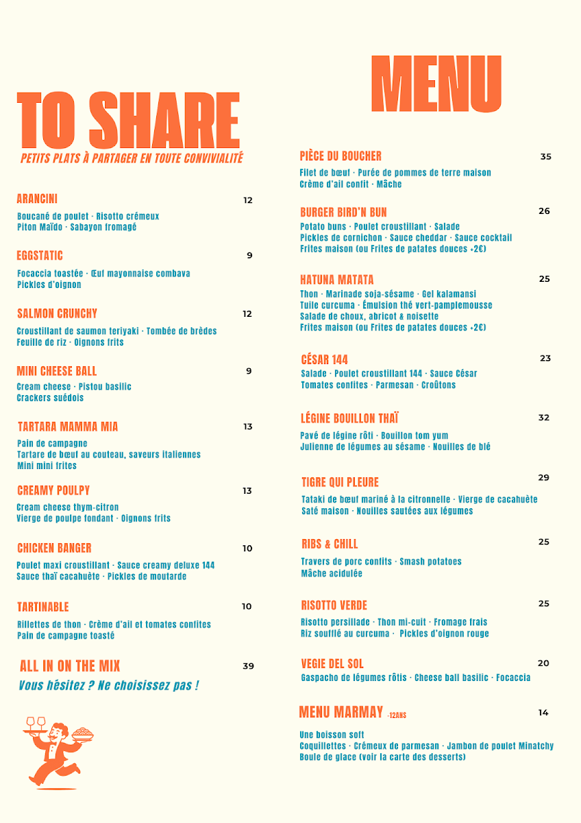Menu Le 144-1