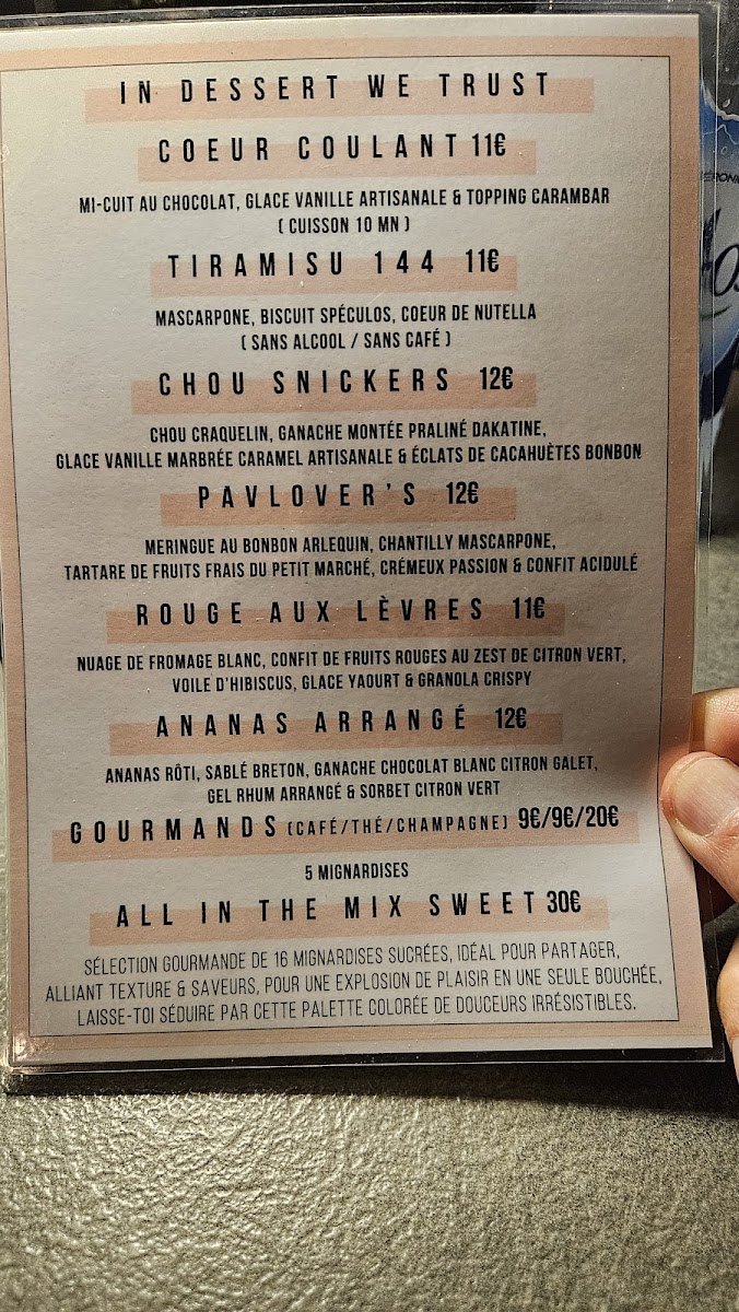 Menu Le 144-3