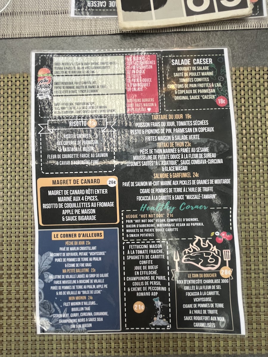 Menu Le 144-6
