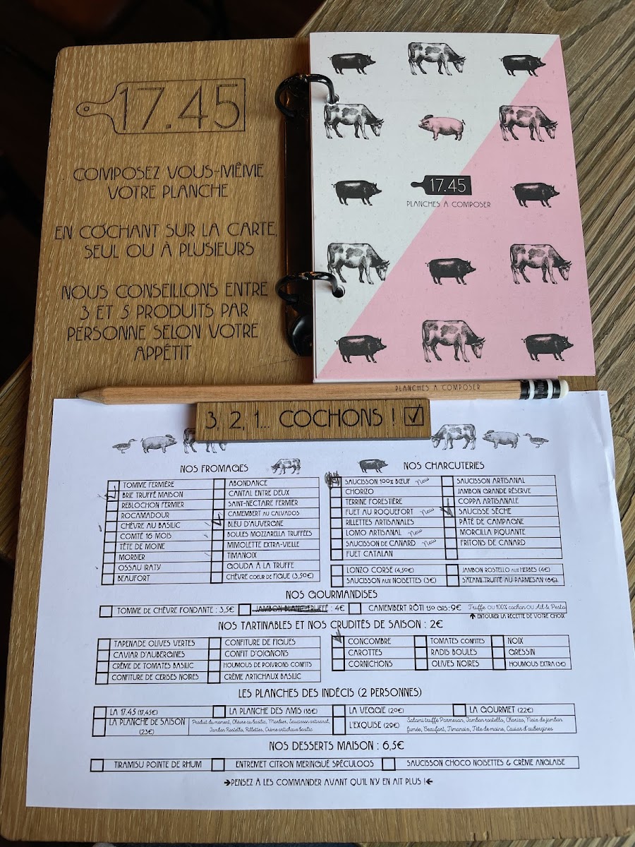 Menu Le 17.45 Rennes - Planches À Composer-3