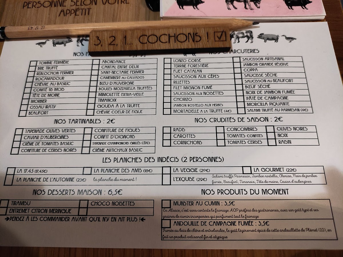 Menu Le 17.45 Rennes - Planches À Composer-4