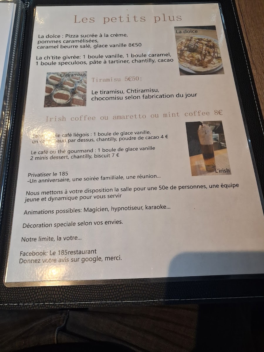 Menu Le 185 Restaurant-3