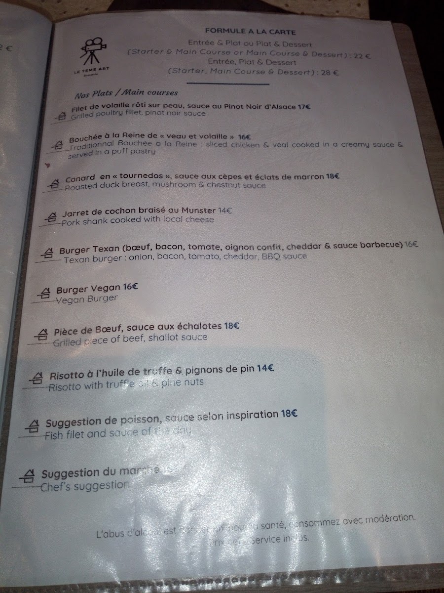 Menu Le 7Ème Art-1