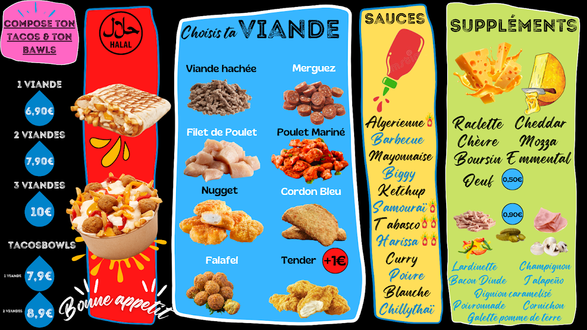 Menu Le 954, Tacos & Burgers-1