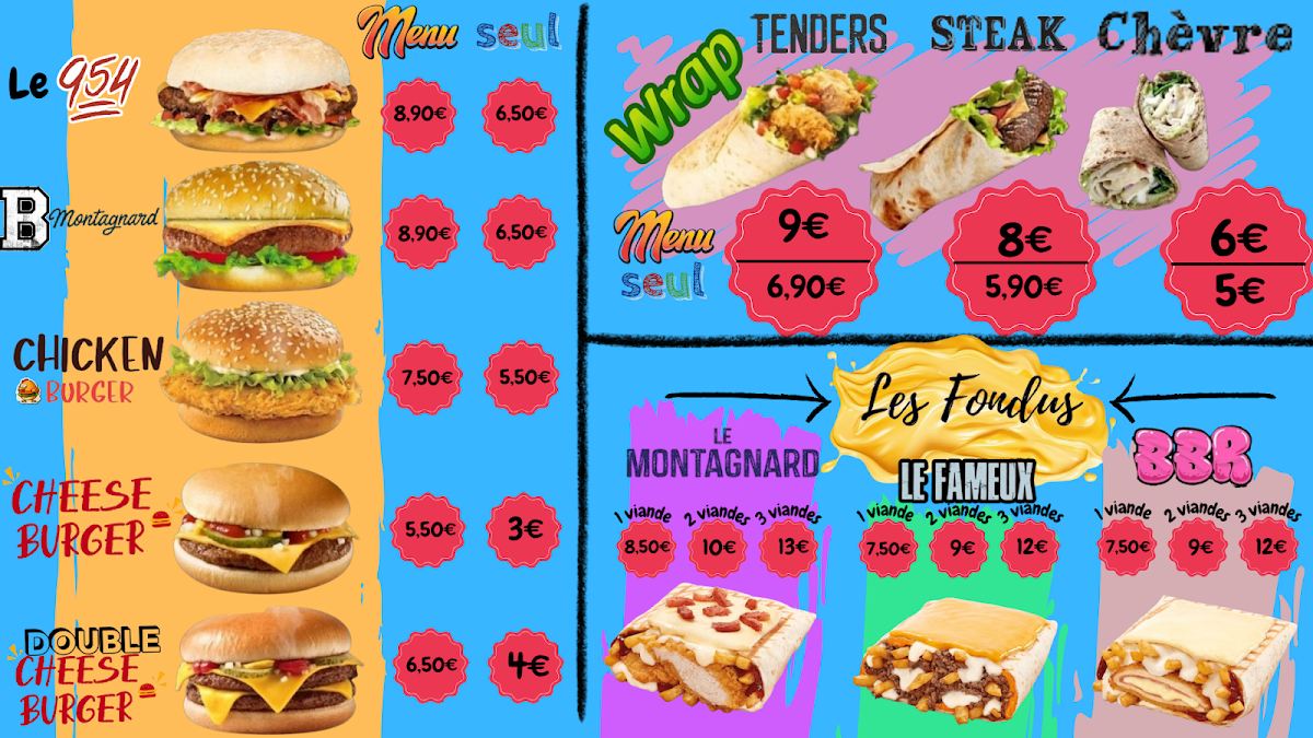 Menu Le 954, Tacos & Burgers-2
