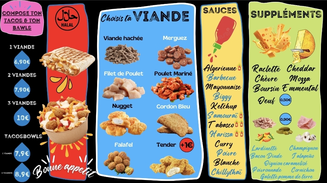 Menu Le 954, Tacos & Burgers-4