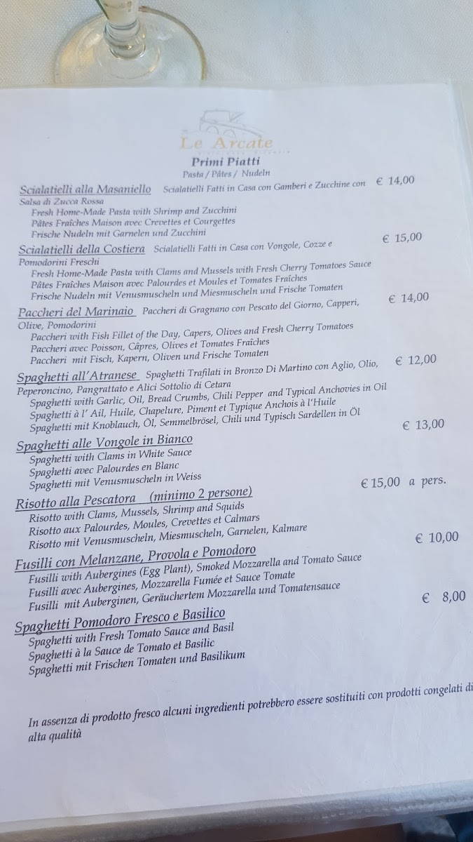 Menu Le Arcate-10