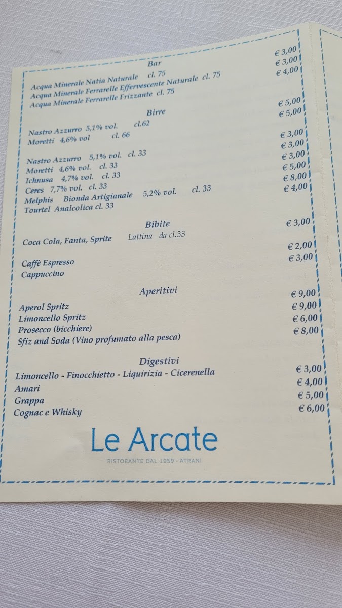 Menu Le Arcate-3