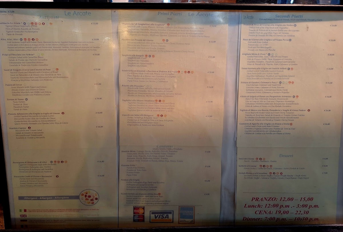 Menu Le Arcate-5