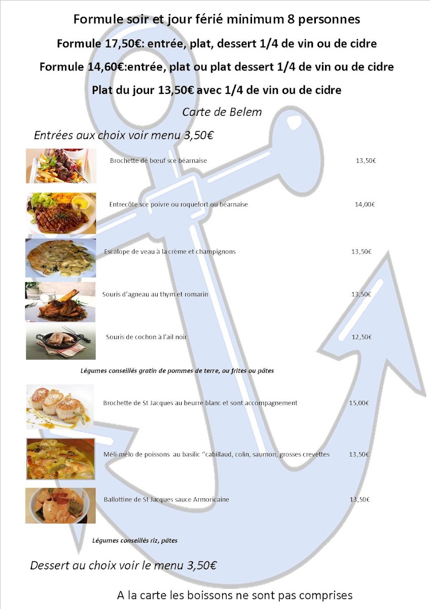 Menu Le Belem-1
