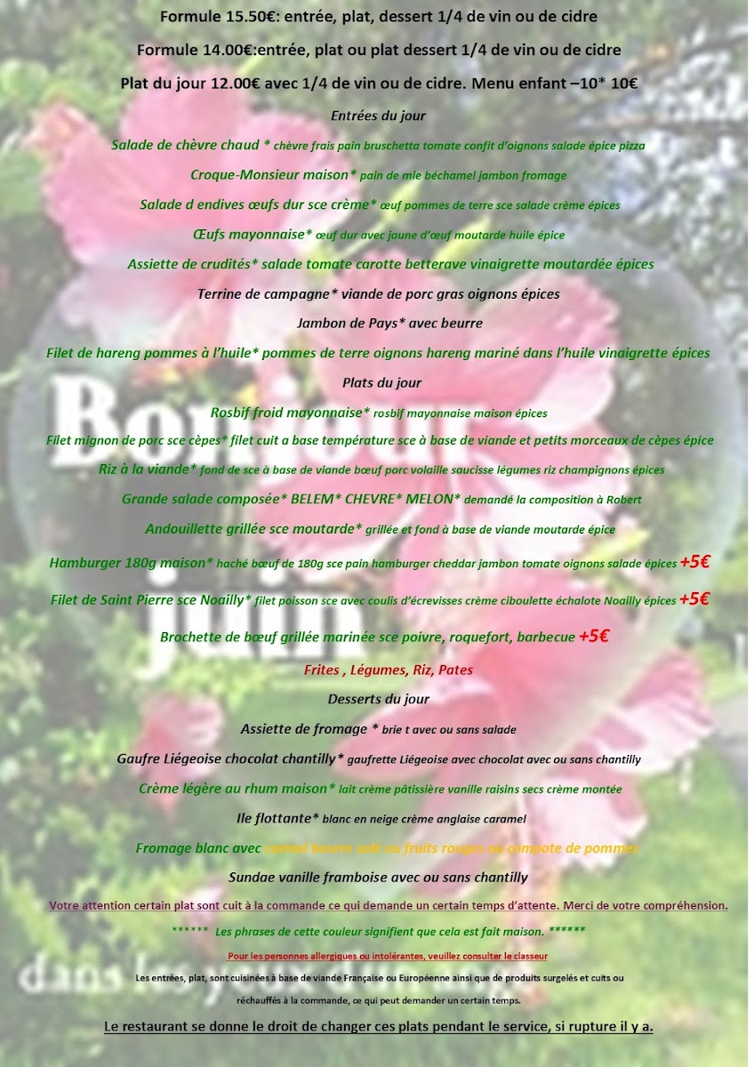 Menu Le Belem-2