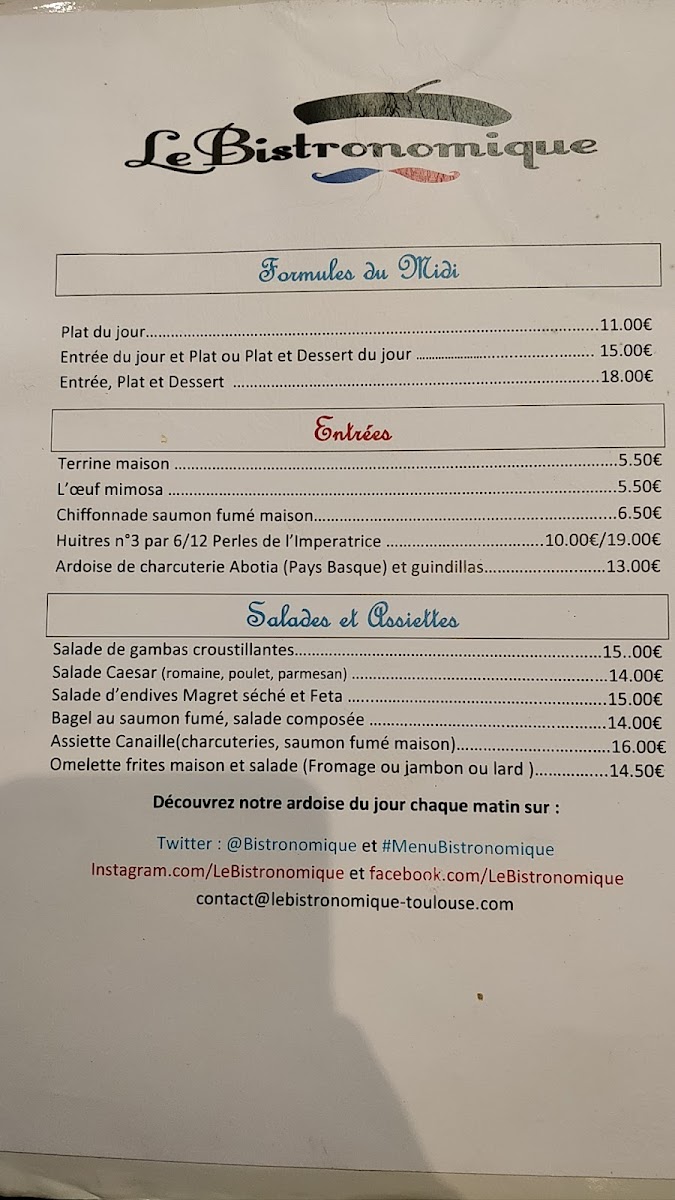 Menu Le Bistronomique-1