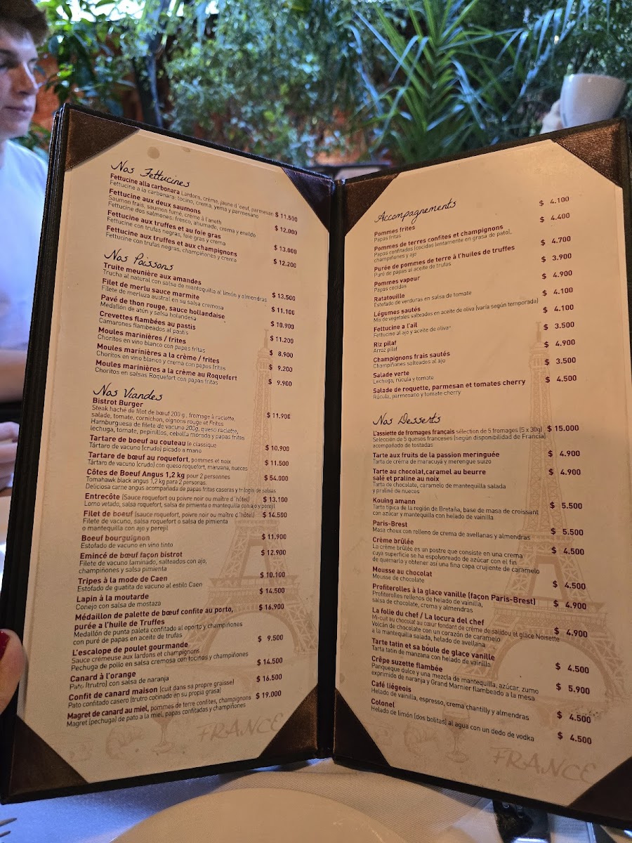 Menu Le Bistrot De Gaetan-1
