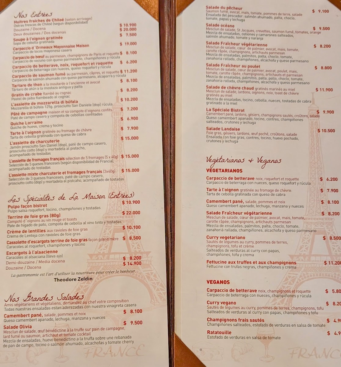 Menu Le Bistrot De Gaetan-4