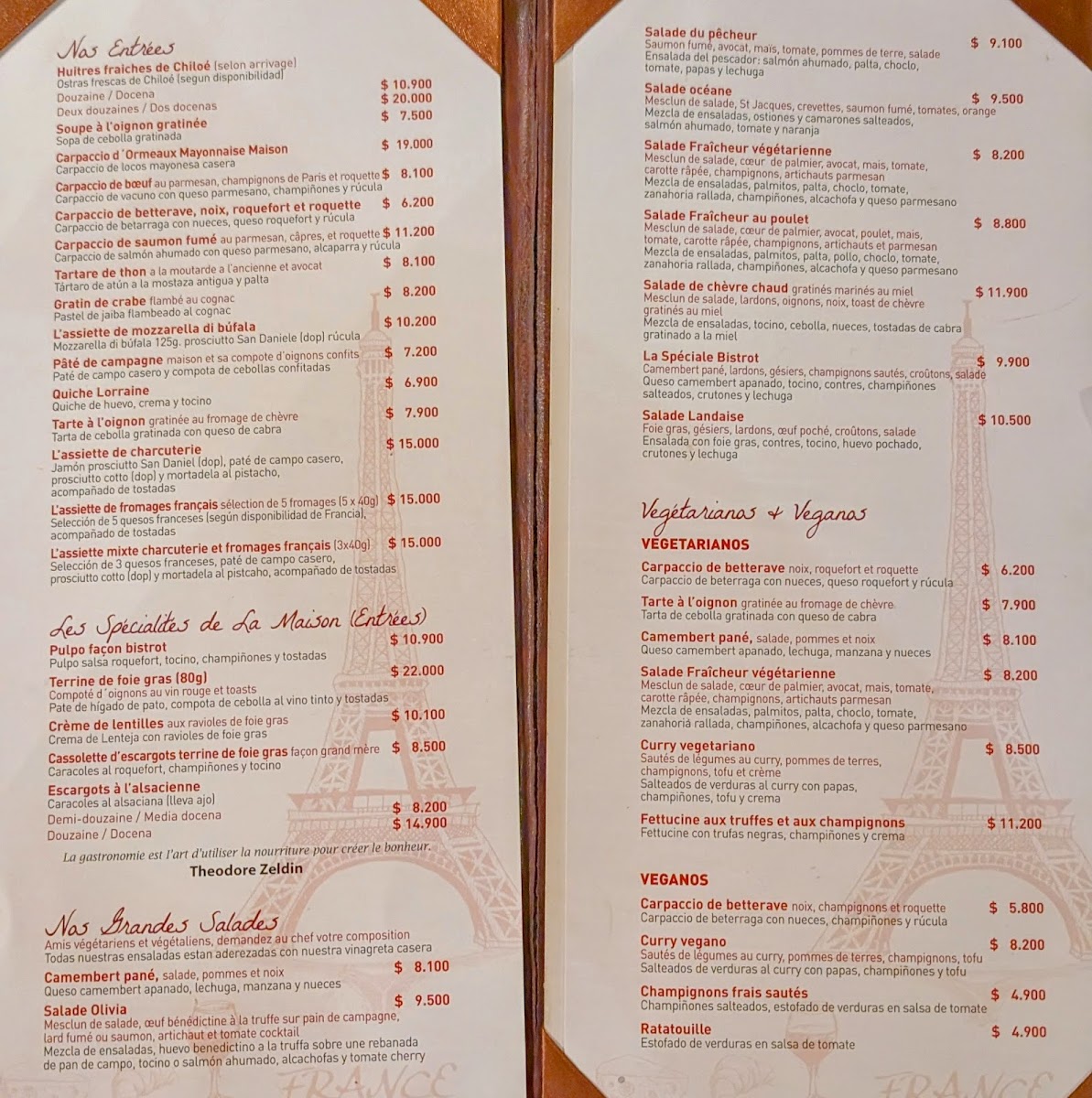 Menu Le Bistrot De Gaetan-5