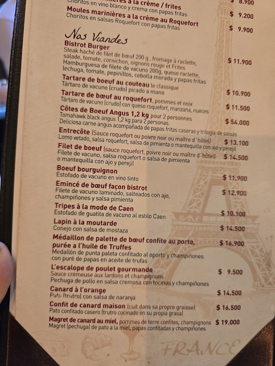 Menu Le Bistrot De Gaetan-6