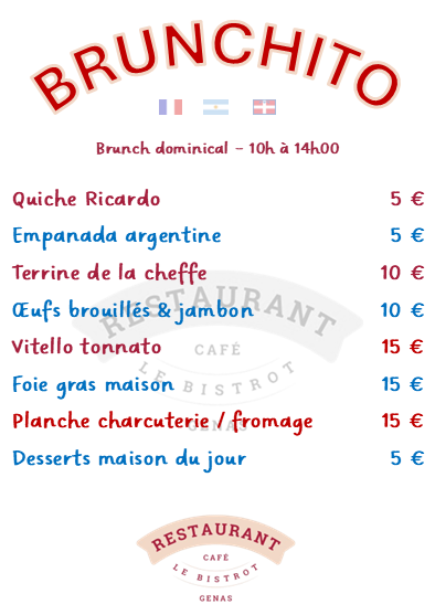 Menu Le Bistrot De Genas-2