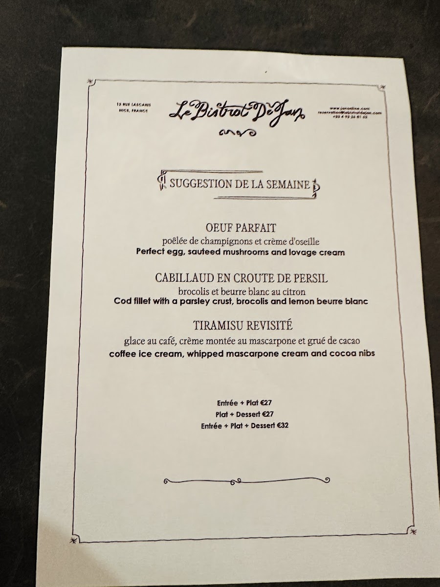 Menu Le Bistrot De Jan-4