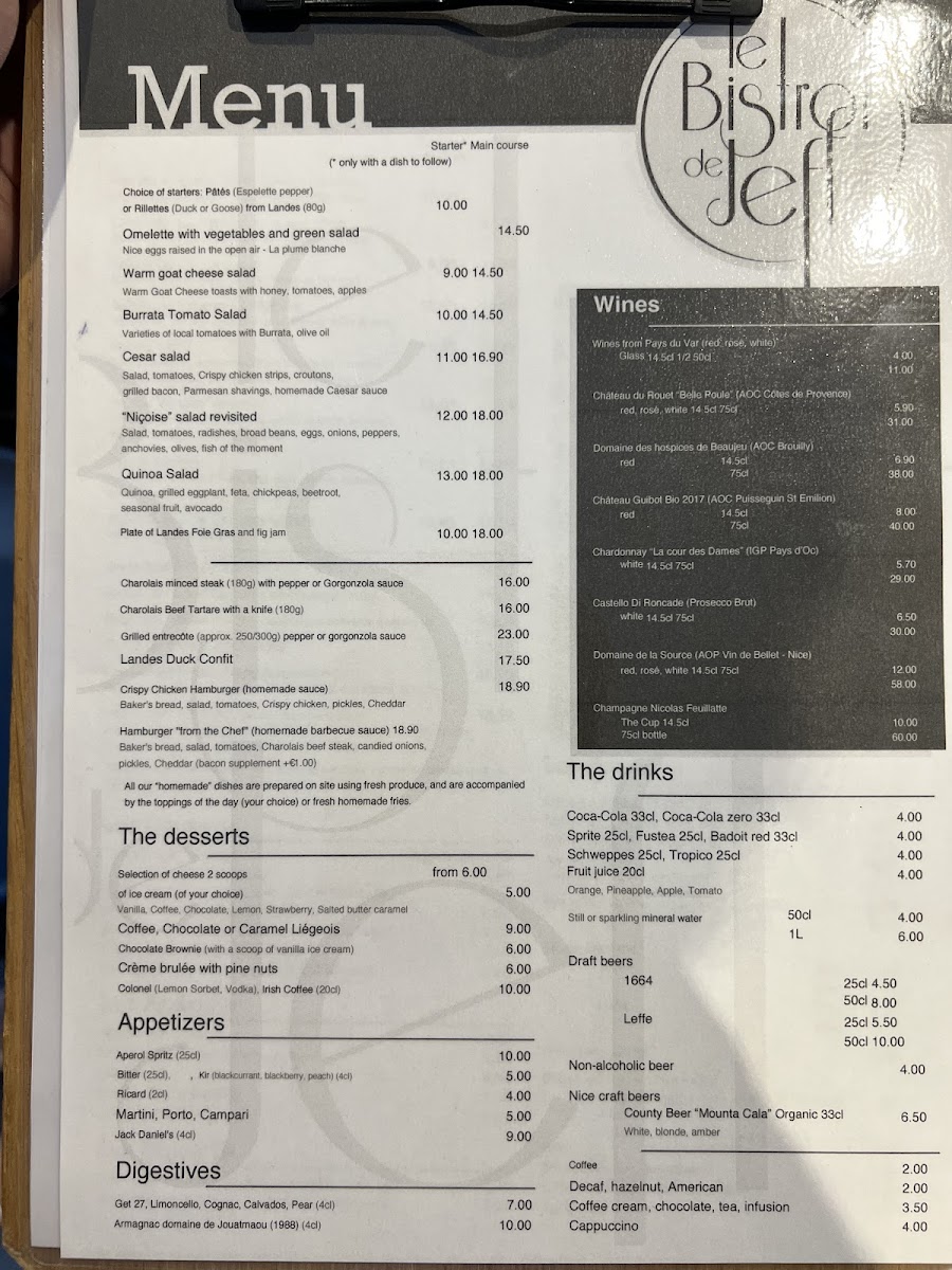 Menu Le Bistrot De Jeff-2
