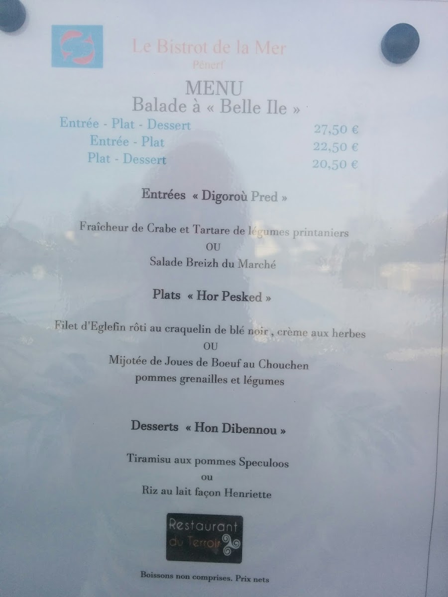 Menu Le Bistrot De La Mer Chez Aurélie-9