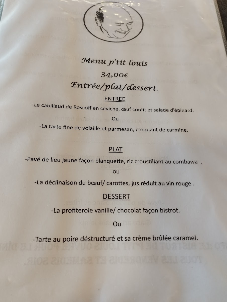 Menu Le Bistrot De P'tit Louis-3