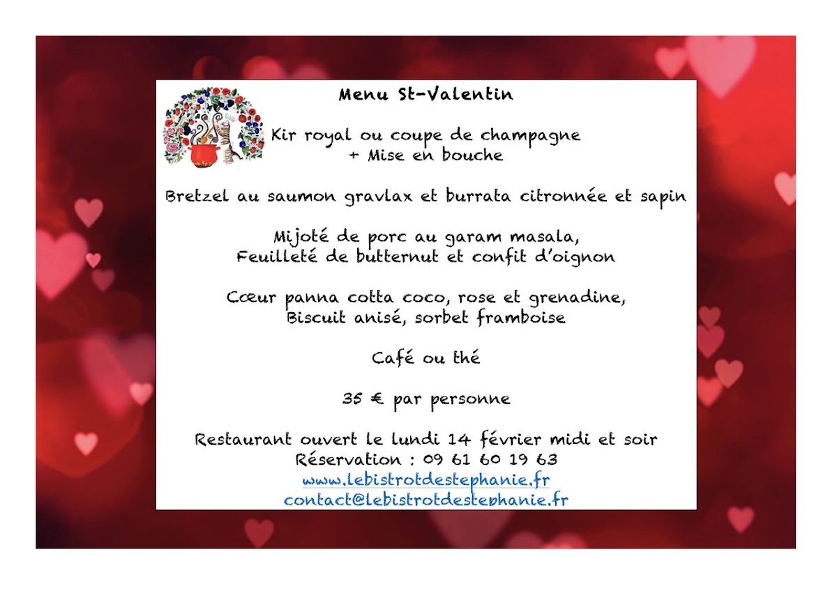Menu Le Bistrot De Stéphanie, Disciple D'escoffier Agenais-9