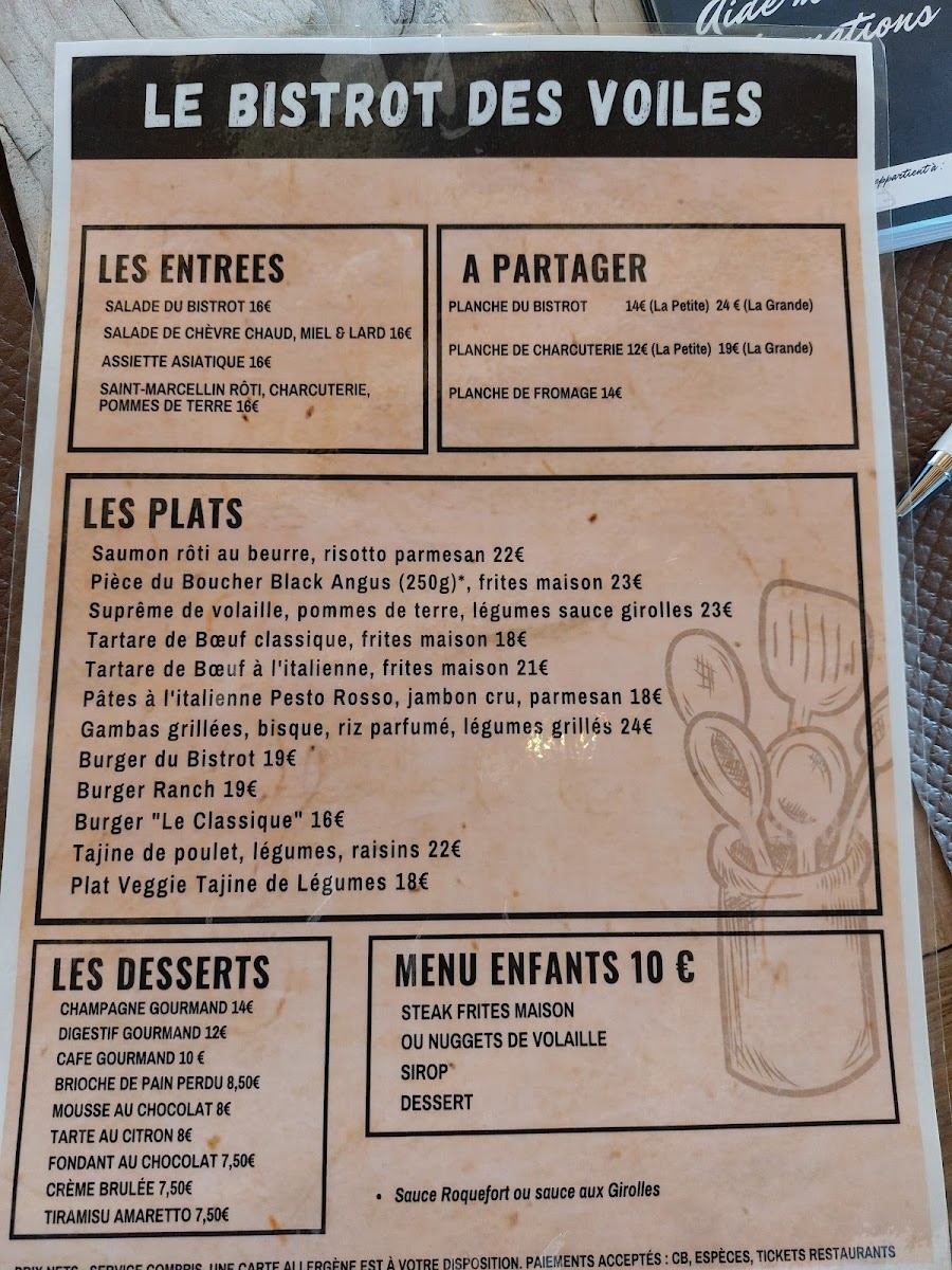 Menu Le Bistrot Des Voiles-1