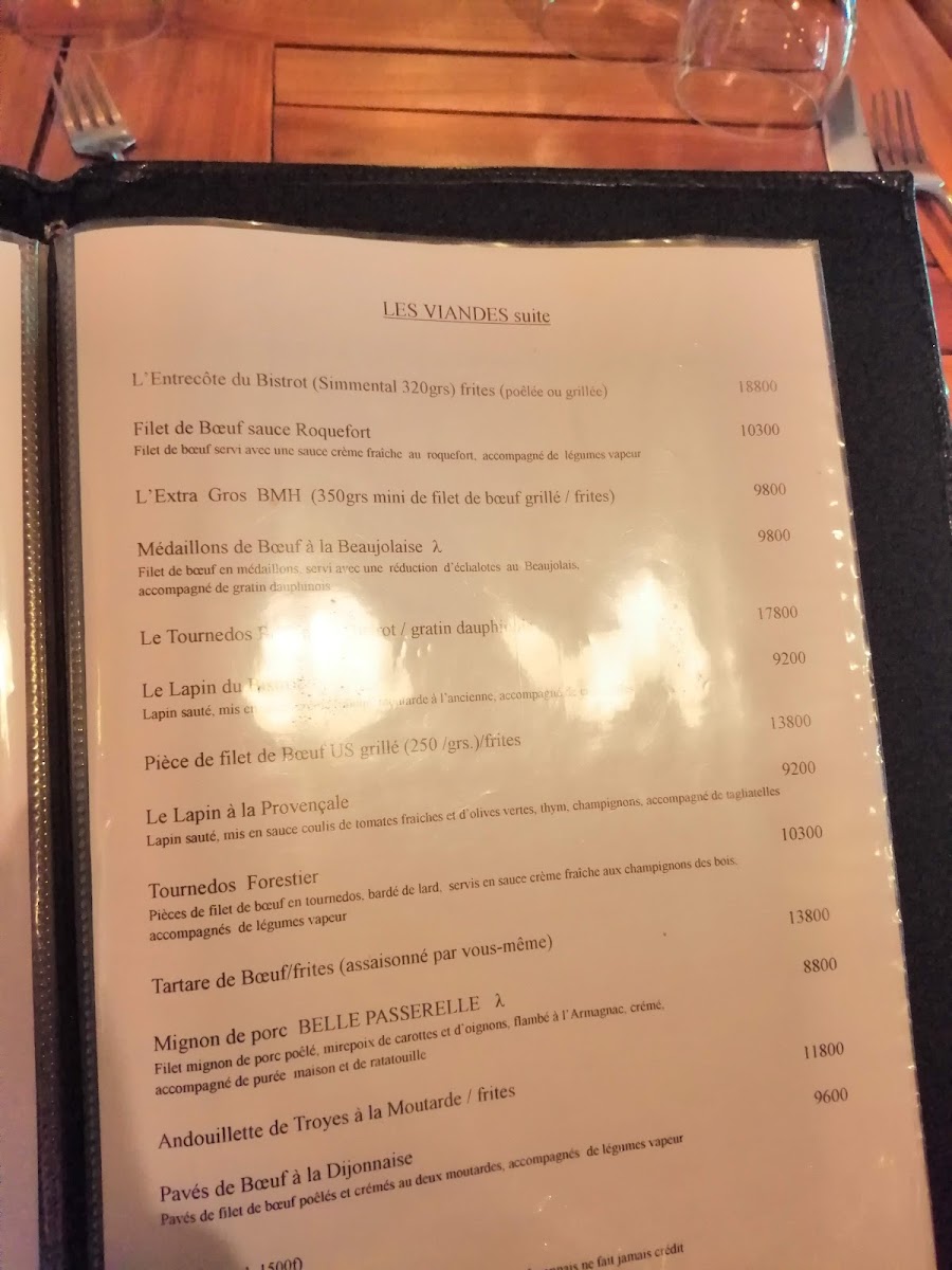 Menu Le Bistrot Lyonnais-1