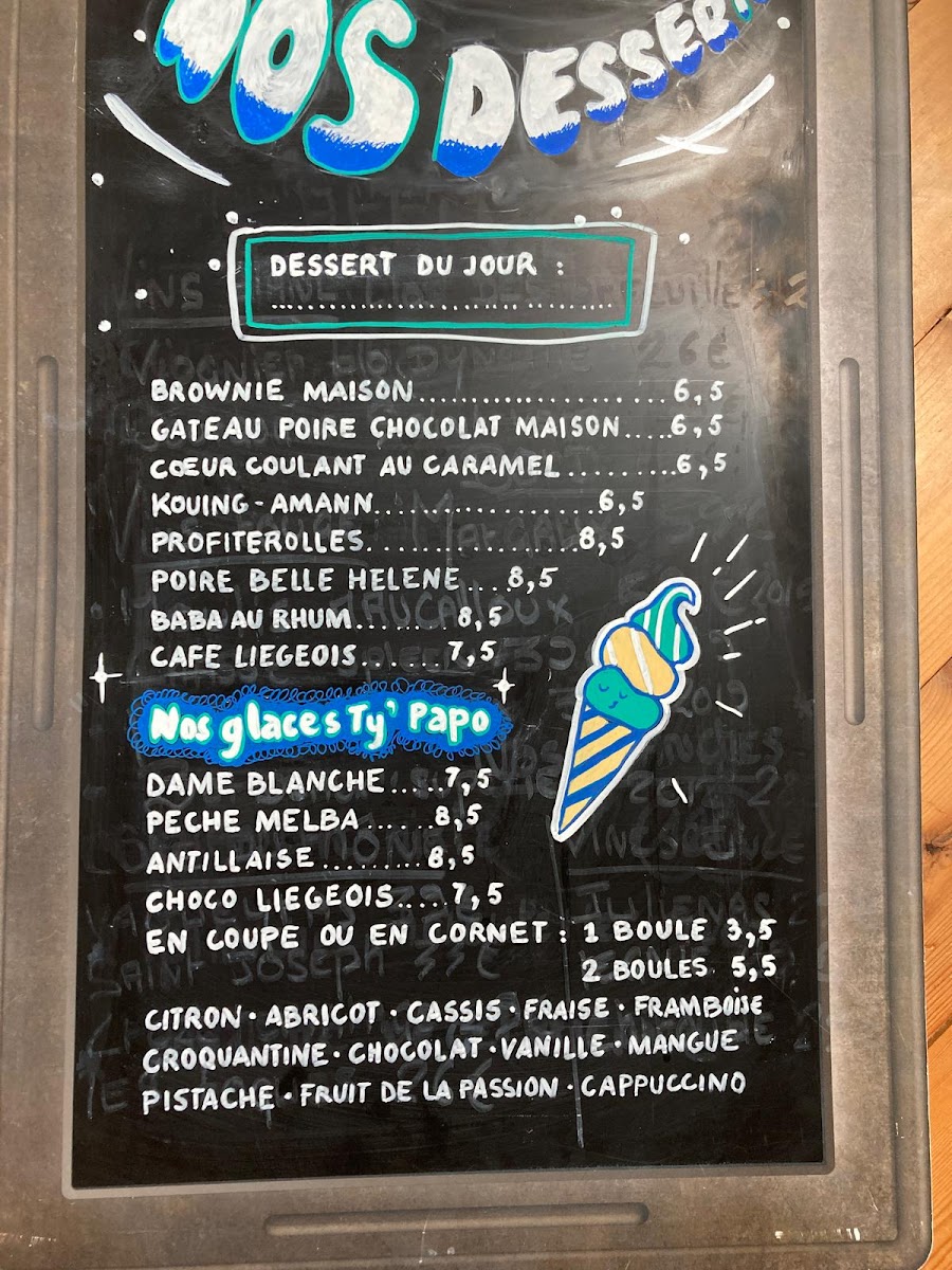 Menu Le Bistrot Saint Germain-8