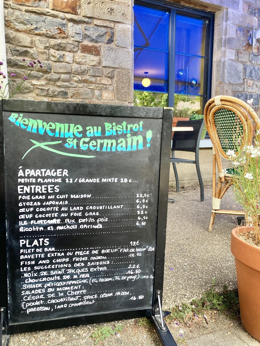 Menu Le Bistrot Saint Germain-9