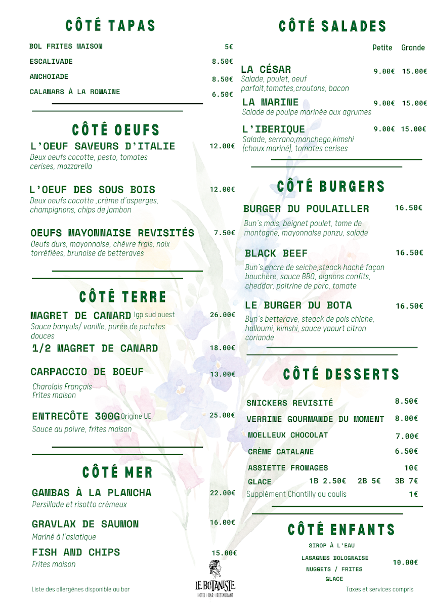 Menu Le Botaniste-1