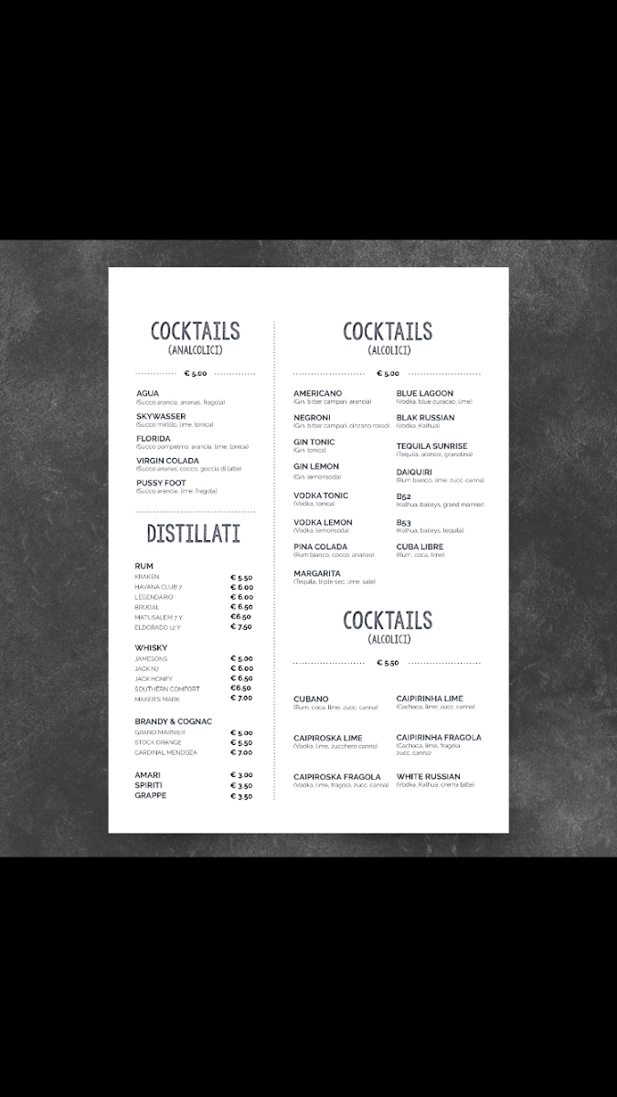 Menu Le Botti-1
