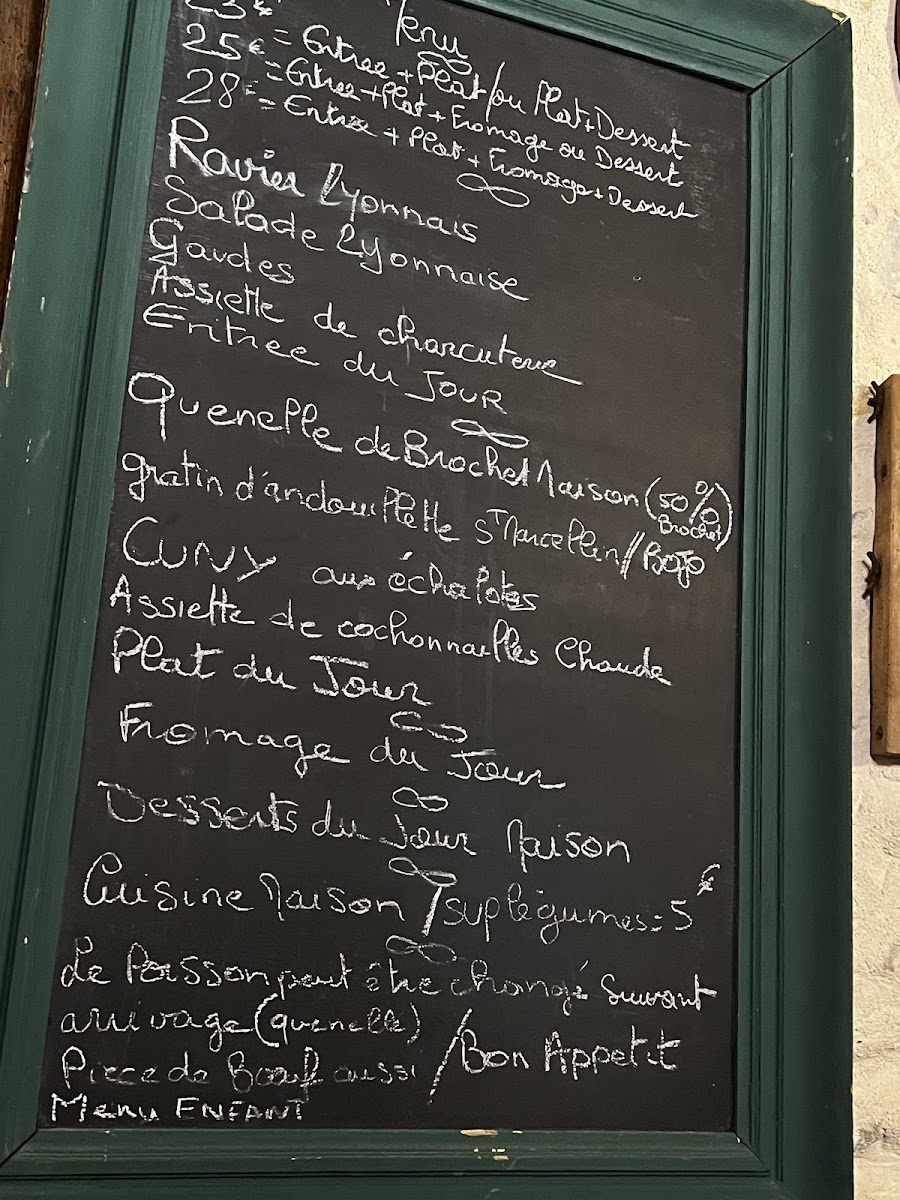 Menu Le Bouchon De L'opéra-1
