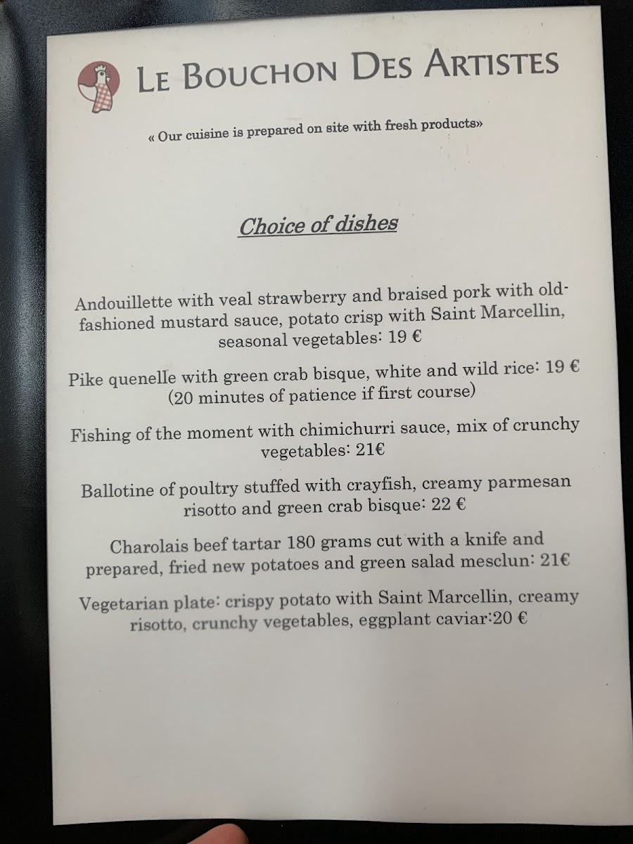 Menu Le Bouchon Des Artistes-7