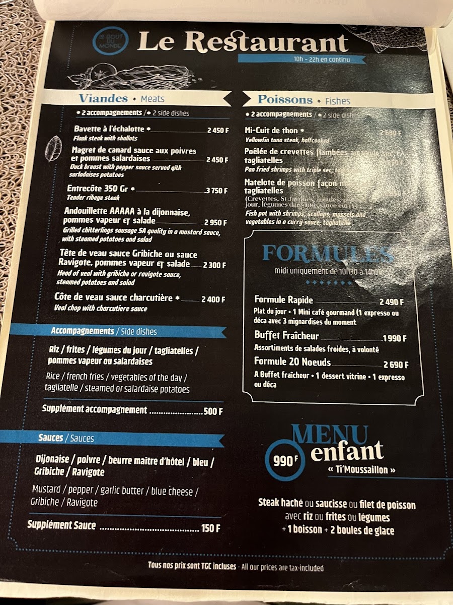 Menu Le Bout Du Monde-2