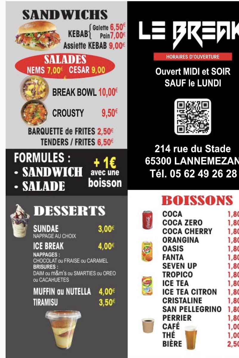 Menu Le Break Tacos-1