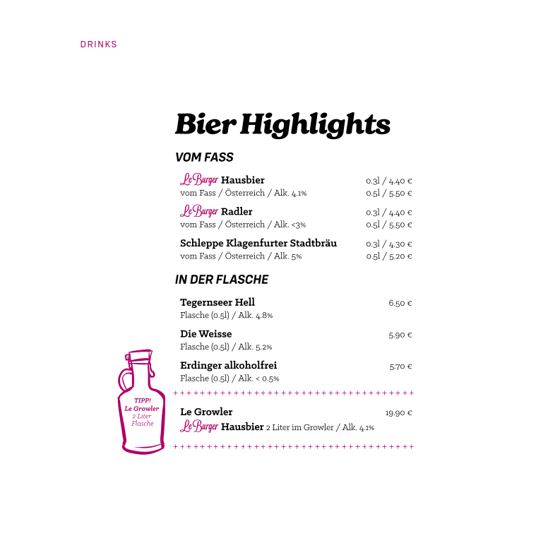 Menu Le Burger Klagenfurt-9