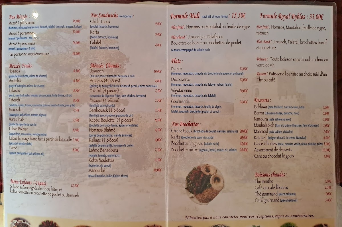 Menu Le Byblos-1