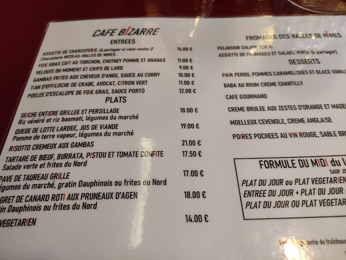 Menu Le Café Bizarre-2