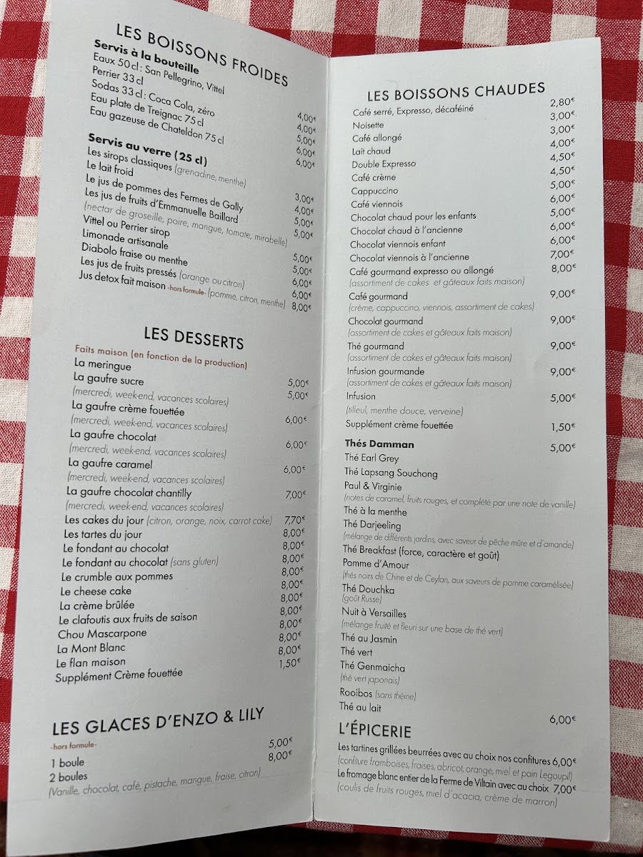 Menu Le Cafe De Gally Saint-Cyr-L'ecole-1