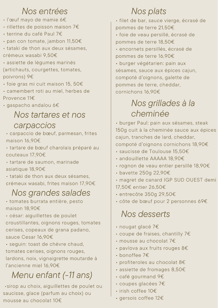 Menu Le Café Paul-1