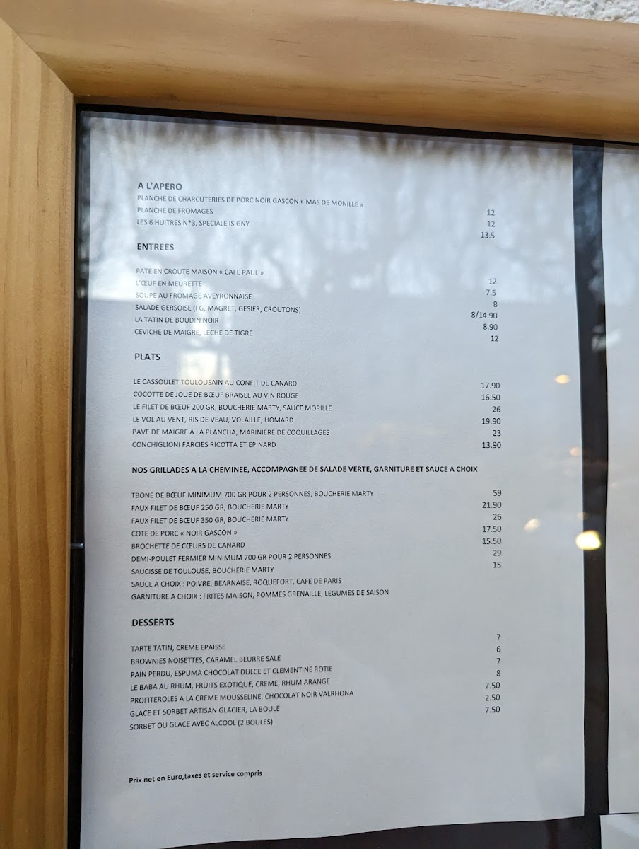 Menu Le Café Paul-7