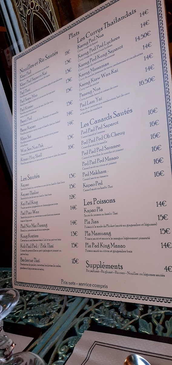 Menu Le Café Thaï-10