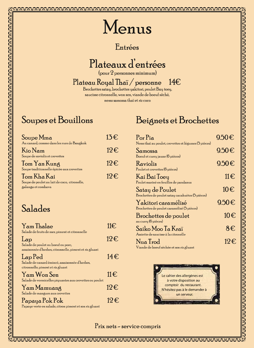 Menu Le Café Thaï-2