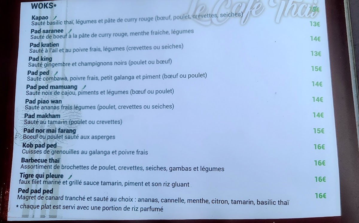 Menu Le Café Thaï-6