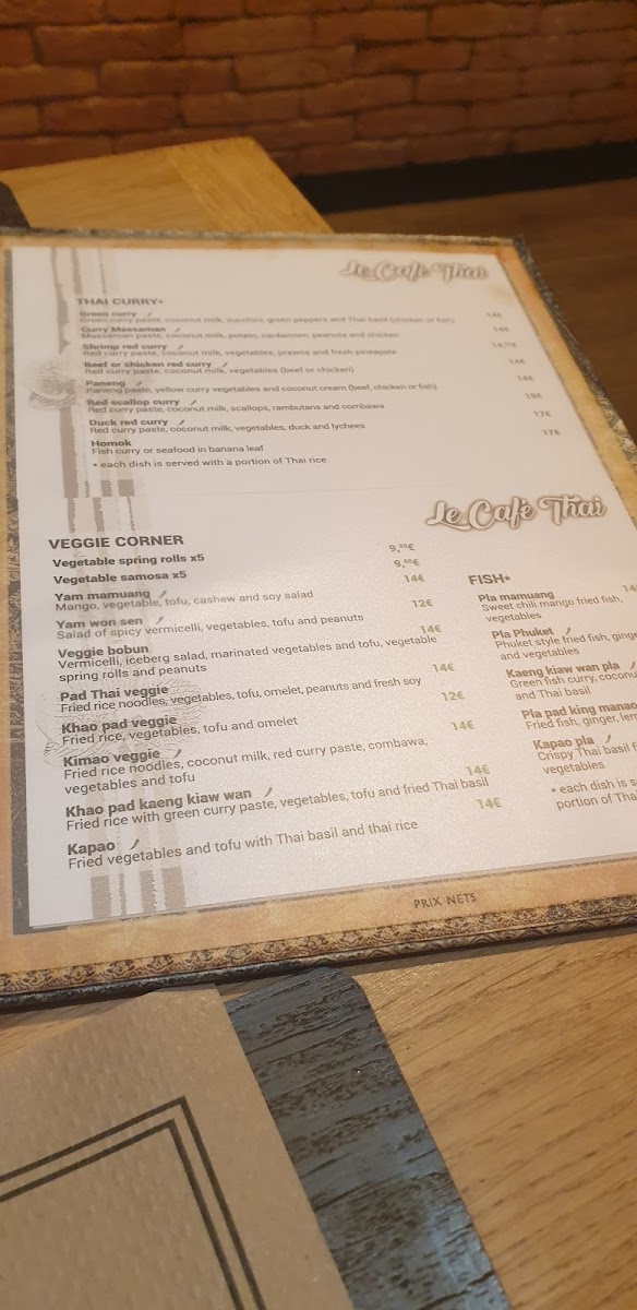Menu Le Café Thaï-9